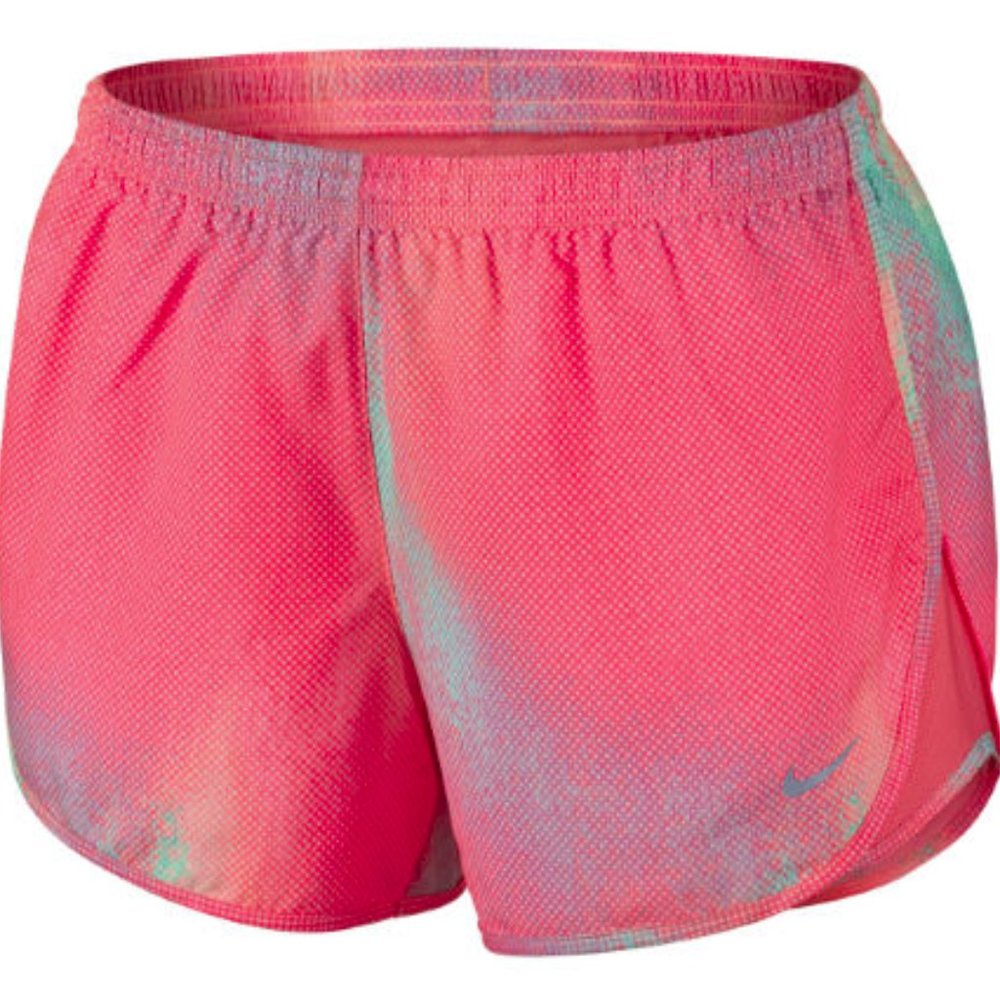 Nike Printed Modern Tempo Short Running Pink Pow Blue Print Shorts Medium